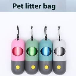 image-Led Light Pet Waste Bag Dispenser For Dogs Cats Dog Poop Scooper Bags Waste Bags Holder Dispensers Pet Clean Accessories