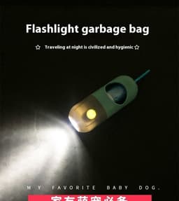 image-Led Light Pet Waste Bag Dispenser For Dogs Cats Dog Poop Scooper Bags Waste Bags Holder Dispensers Pet Clean Accessories