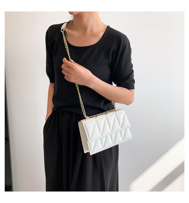 image-Small Square Bags Fashion Chain Crossbody Shoulder Bag