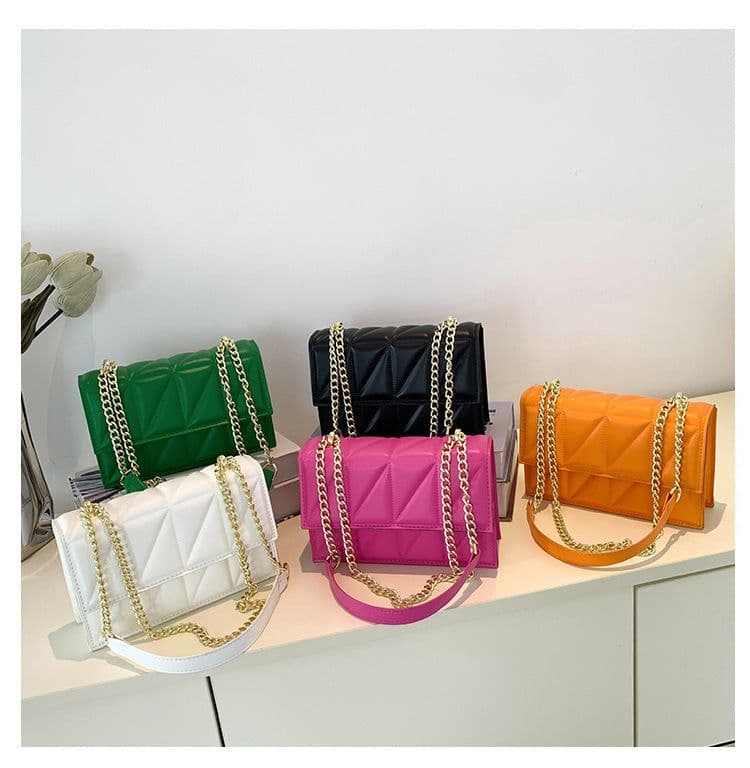 image-Small Square Bags Fashion Chain Crossbody Shoulder Bag