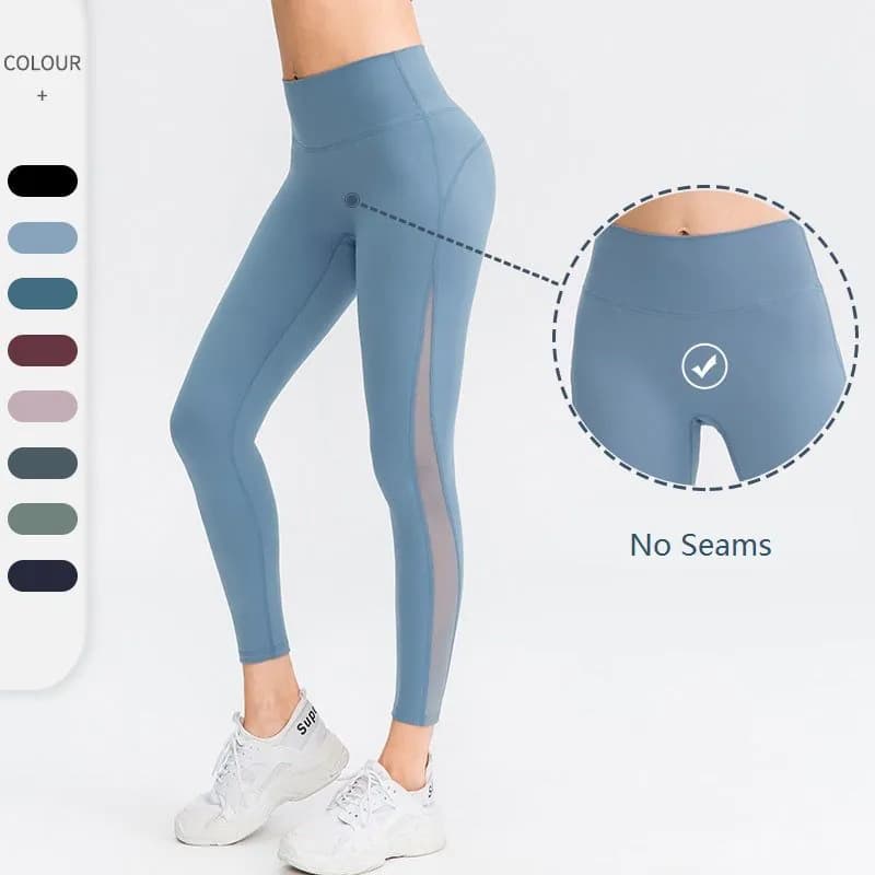 image-Butt Lifting Workout Leggings For Women Seamless High Waisted Yoga Pants