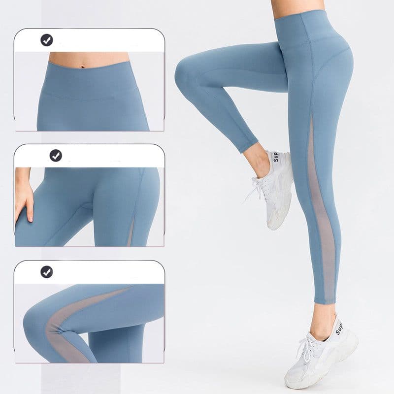 image-Butt Lifting Workout Leggings For Women Seamless High Waisted Yoga Pants