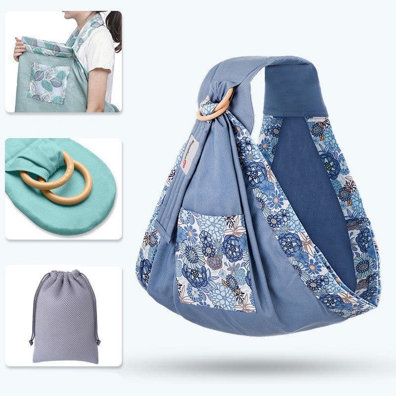 image-Baby Wrap Carrier Sling Adjustable Infant Comfortable Nursing Cover Soft Breathable Breastfeeding Carrier