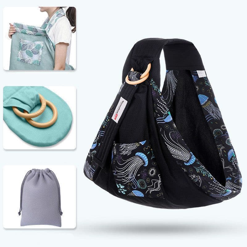 image-Baby Wrap Carrier Sling Adjustable Infant Comfortable Nursing Cover Soft Breathable Breastfeeding Carrier