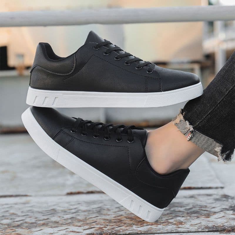 image-Lace-up Flat Shoes Men's Fashion Casual Shoes