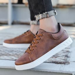 image-Lace-up Flat Shoes Men's Fashion Casual Shoes