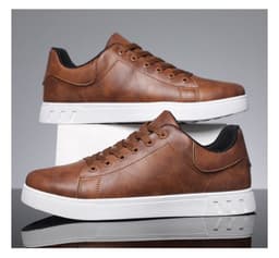 image-Lace-up Flat Shoes Men's Fashion Casual Shoes