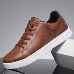 image-Lace-up Flat Shoes Men's Fashion Casual Shoes