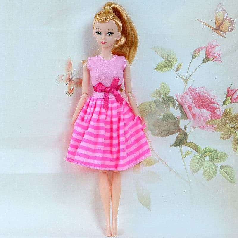 image-Fashion Doll Dress Up Toy Clothes Bow Dress