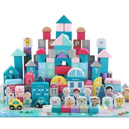 image-Children's Building Block Toys 1-2 Years Old Girl Baby 3-6 Years Old Baby Ppuzzle Boy Wood