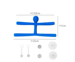 image-Home Decor Mini Man Refrigerator Magnets Cute Rubber Key Holder Wall Hook Towel Hanger For Office Home Fun Decoration