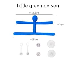 image-Home Decor Mini Man Refrigerator Magnets Cute Rubber Key Holder Wall Hook Towel Hanger For Office Home Fun Decoration