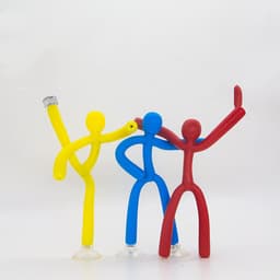 image-Home Decor Mini Man Refrigerator Magnets Cute Rubber Key Holder Wall Hook Towel Hanger For Office Home Fun Decoration