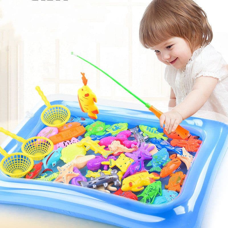 image-Magnetic Water Baby Fishing Toy Fish Sets