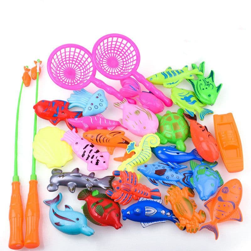 image-Magnetic Water Baby Fishing Toy Fish Sets