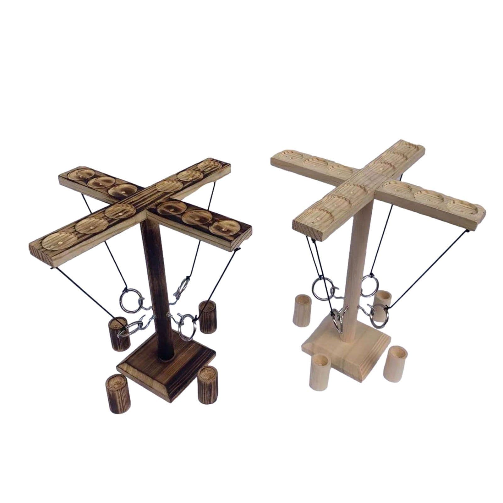 image-Drinking Game Wooden Throwing Game Hook And Shooting Ladder Shooting Game