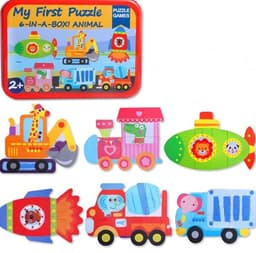 image-Children's wooden puzzle toys