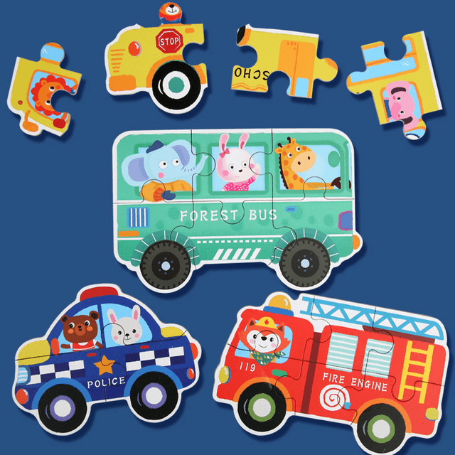 image-Children's wooden puzzle toys