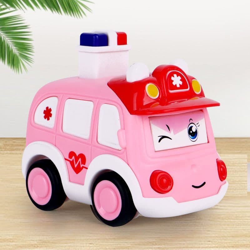 image-Children's Cartoon Police Car Toy Boy Stall Toy Car