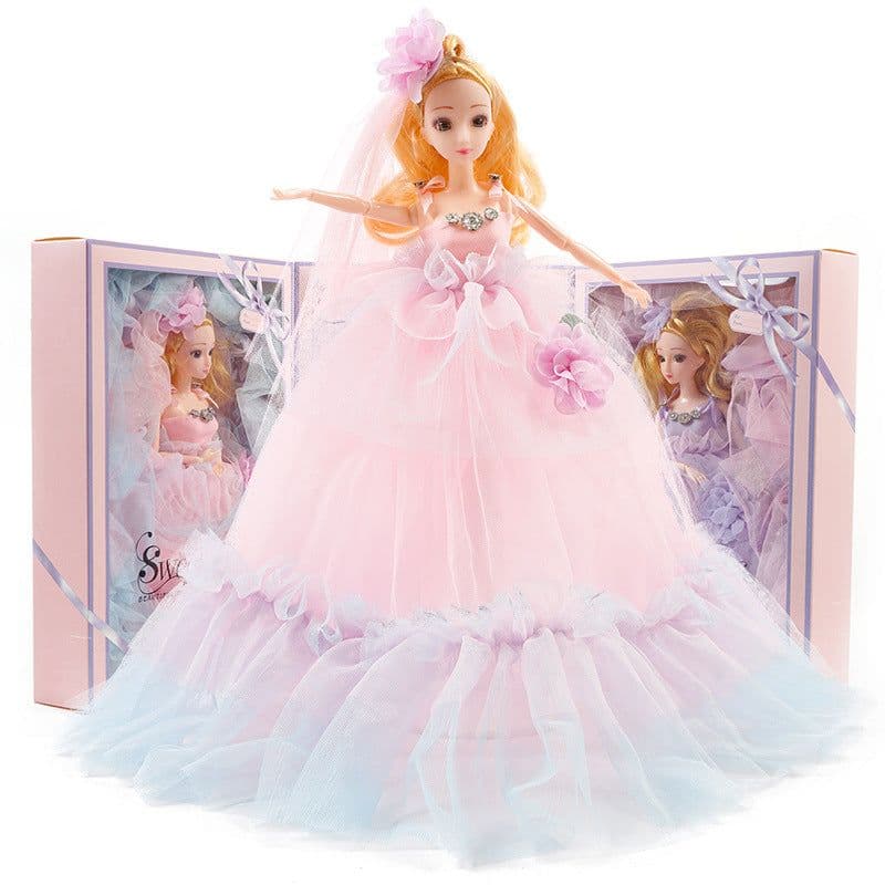 image-Doll Toy Gift Box Set Wedding Princess Girl Children Toy