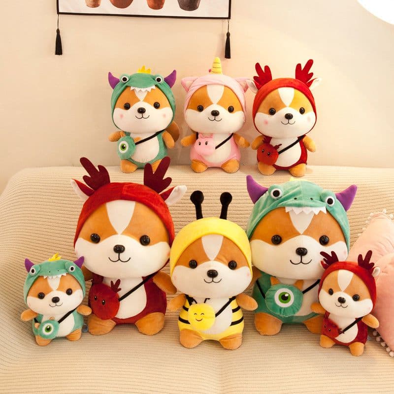 image-Creative Squirrel Doll Cute Mutable Dinosaur Plush Toy Children's Doll Birthday Gift Doll