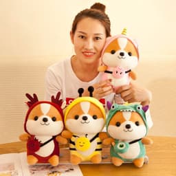 image-Creative Squirrel Doll Cute Mutable Dinosaur Plush Toy Children's Doll Birthday Gift Doll