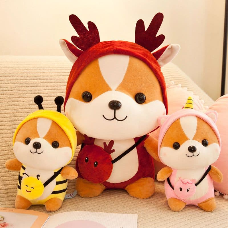 image-Creative Squirrel Doll Cute Mutable Dinosaur Plush Toy Children's Doll Birthday Gift Doll