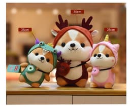 image-Creative Squirrel Doll Cute Mutable Dinosaur Plush Toy Children's Doll Birthday Gift Doll