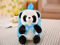 image-Plush panda school bag