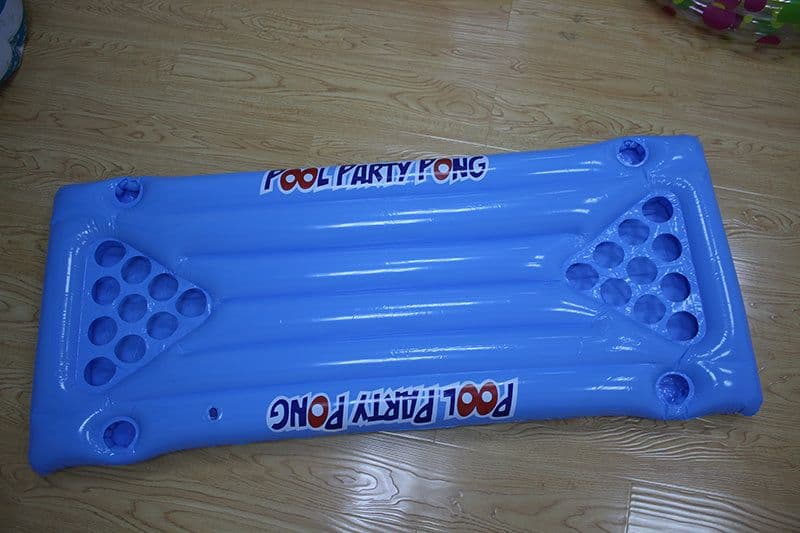 image-Inflatable floating row inflatable cup hole floating deck chair table tennis floating row