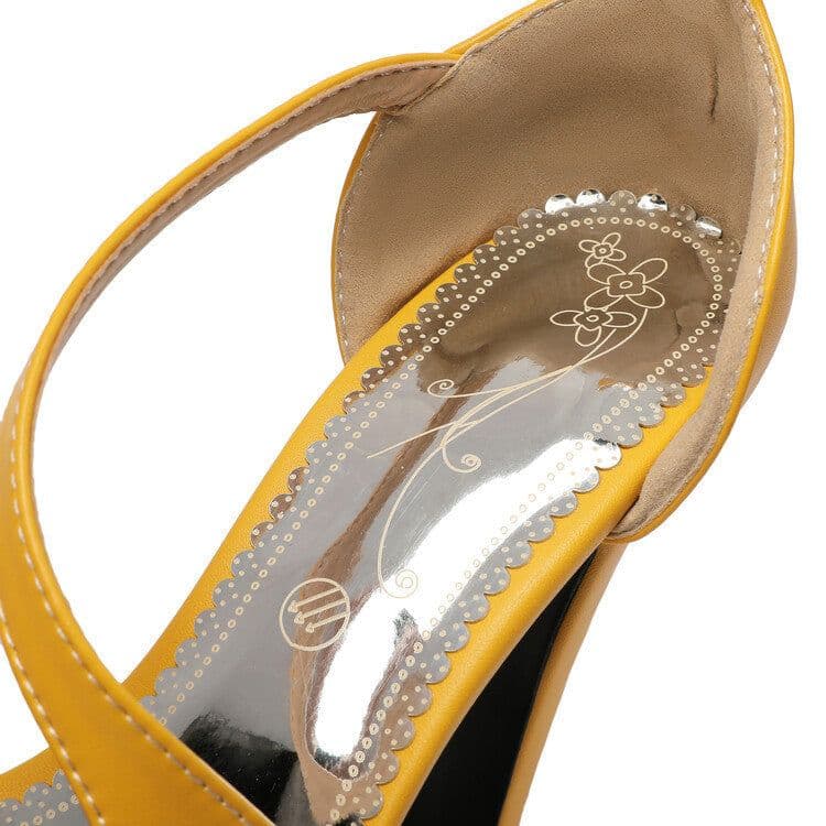 image-Roman Shoes With Thick Heels For Women