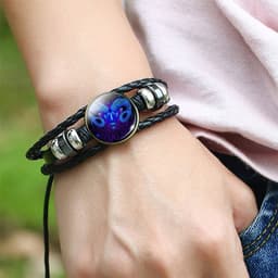 image-12 Constellations Luminous Bracelet Fashion Nightlight Punk Style Starry Sky Bracelet For Men Women Children
