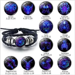 image-12 Constellations Luminous Bracelet Fashion Nightlight Punk Style Starry Sky Bracelet For Men Women Children