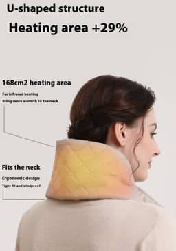 image-Electric Heating Scarf 3 Gear Heating Pads Outdoor Warm Heated Scarf USB Heater Thermal Shawl Neck Brace Warm Bib For Women Men