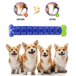 image-Dog Chew Toys Toothbrush Pets Molar Tooth Cleaning Brushing Stick Doggy Silicone