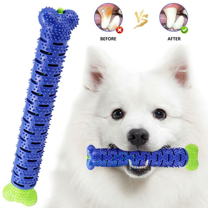 image-Dog Chew Toys Toothbrush Pets Molar Tooth Cleaning Brushing Stick Doggy Silicone