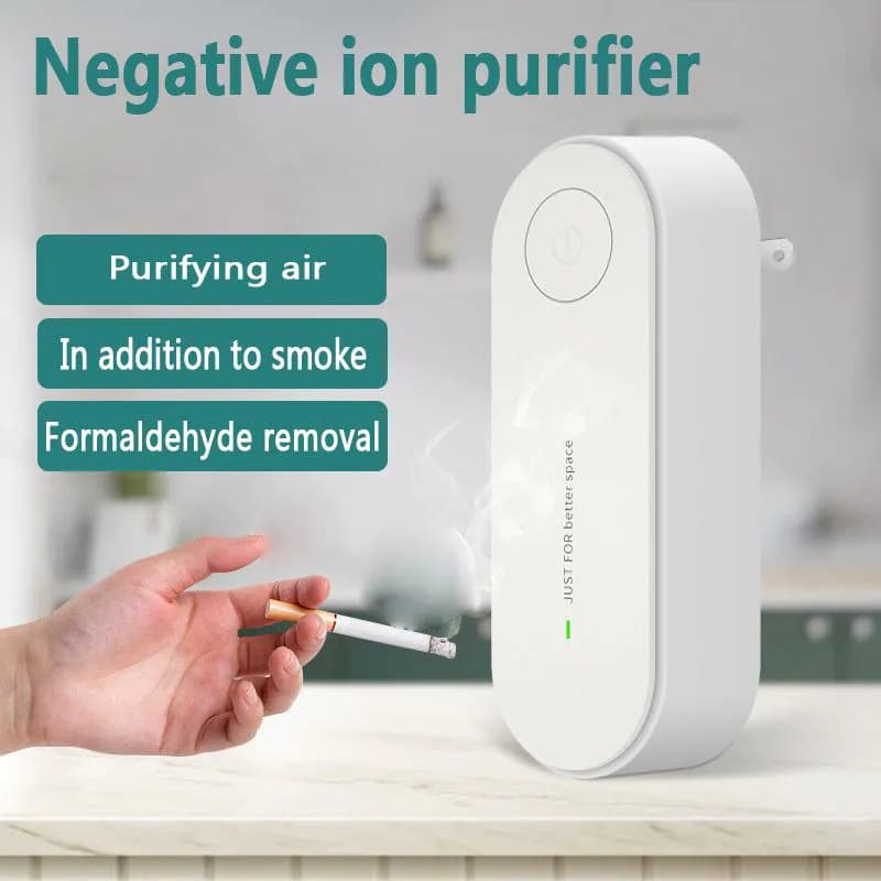 image-Mini Portable Air Purifier Anion Air Purification Air Freshener Ionizer Cleaner Dust Cigarette Smoke Remover Toilet Deodorant