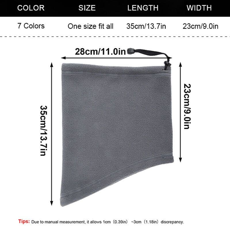 image-Winter Windproof Scarves Fleece Tube Scarf Mask Soft Half Face Cover SKi Snowboard Neck Warmer Gaiter Fashion Women Men Winter Fleece Face Mask Scarf Balaclava Neck Warmer