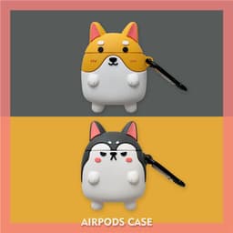 image-Compatible with Apple, Dog airpods case