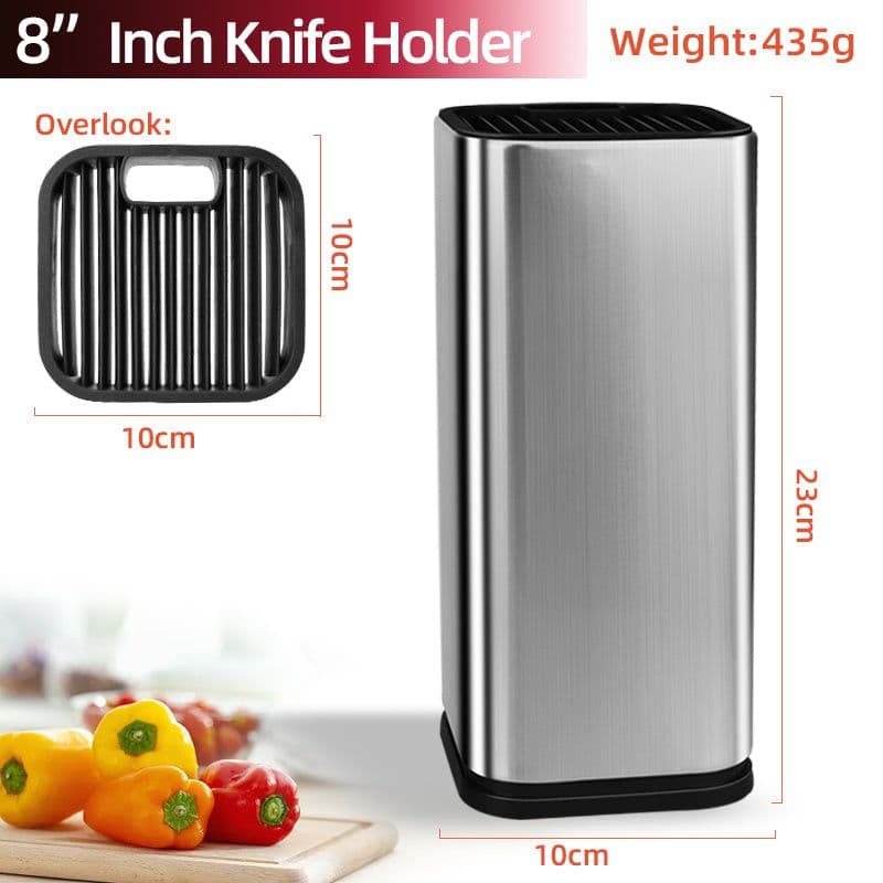 image-Drainable Knife Chopping Board Holder Size Chopper Holder
