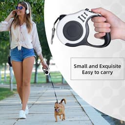 image-3m And 5m Durable Dog Leash Automatic Retractable Nylon Cat Lead Extension Puppy Walking Running Lead Roulette For Dogs Pet Products