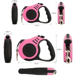 image-3m And 5m Durable Dog Leash Automatic Retractable Nylon Cat Lead Extension Puppy Walking Running Lead Roulette For Dogs Pet Products