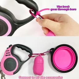 image-3m And 5m Durable Dog Leash Automatic Retractable Nylon Cat Lead Extension Puppy Walking Running Lead Roulette For Dogs Pet Products