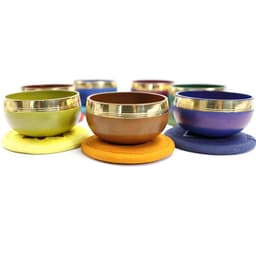 image-Handmade Colorful Himalaya Bowl Yoga Meditation Music Percussion Instrument
