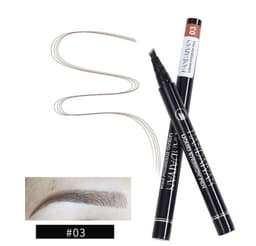 image-Microblading Eyebrow Pencil Waterproof Fork Tip Tattoo Pen Tinted Fine Sketch Eye Brow Pencils Long Lasting Eyebrows