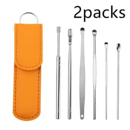 image-Stainless Steel Ear Pick Double-head Spiral Ear Pick