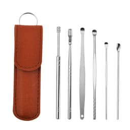 image-Stainless Steel Ear Pick Double-head Spiral Ear Pick