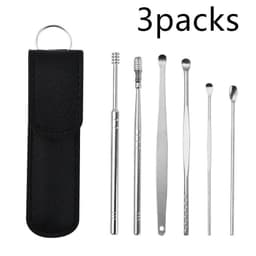 image-Stainless Steel Ear Pick Double-head Spiral Ear Pick