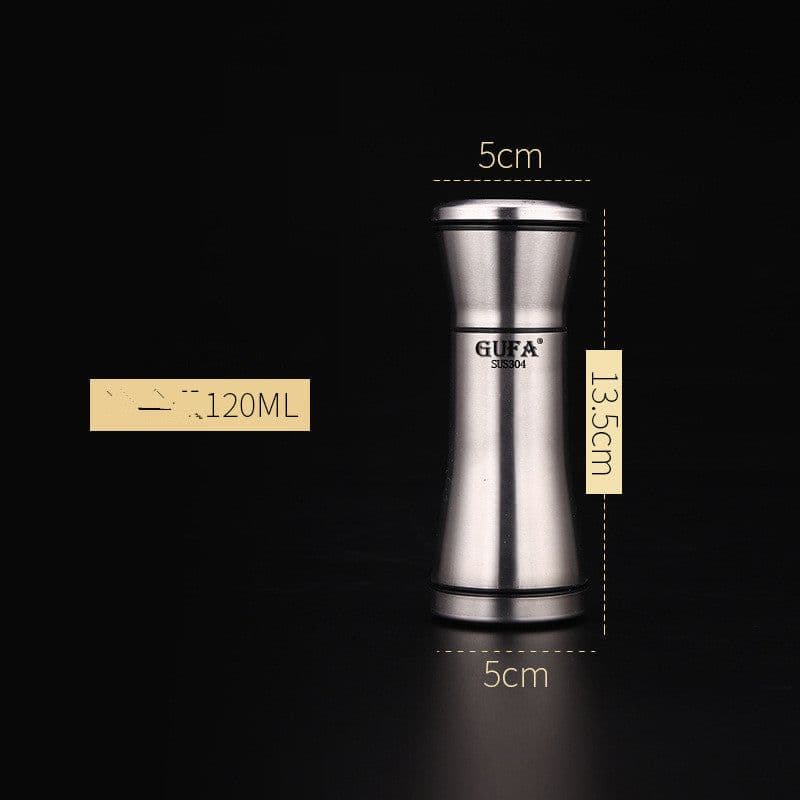 image-Creative Pepper Grinder 304 Stainless Steel Kitchen Utensils Ceramic Core Pepper Grinder Salt Grinder Manual Grinder Bottle