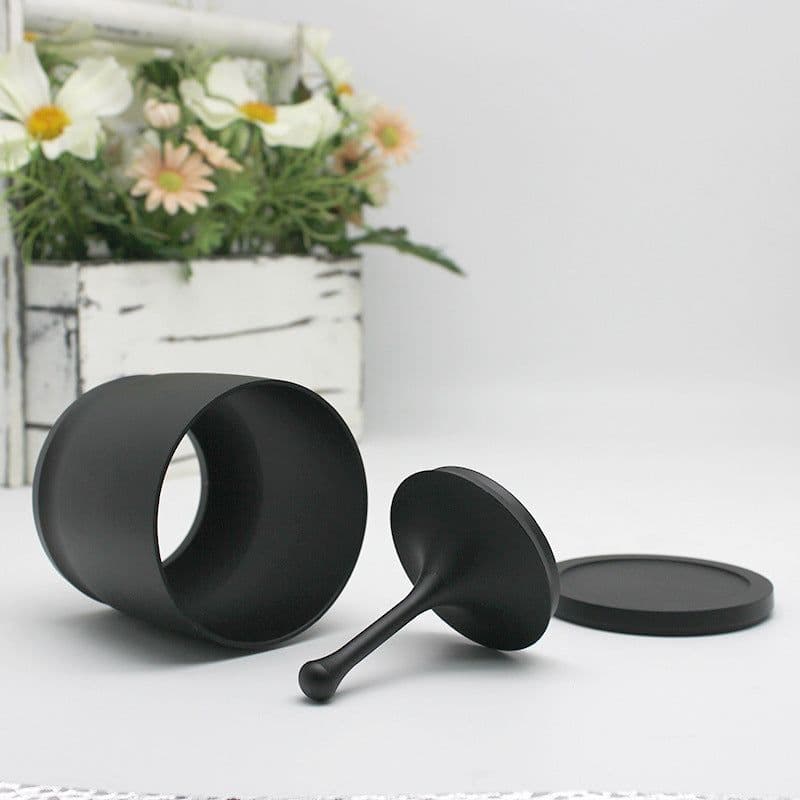 image-Coffee With Lid Powder Sifter 58MM Coffee Grinder Connecting Powder Cup Handle
